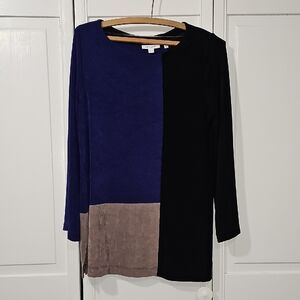 Chico's Black and Purple Top